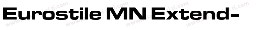 Eurostile MN Extend字体转换